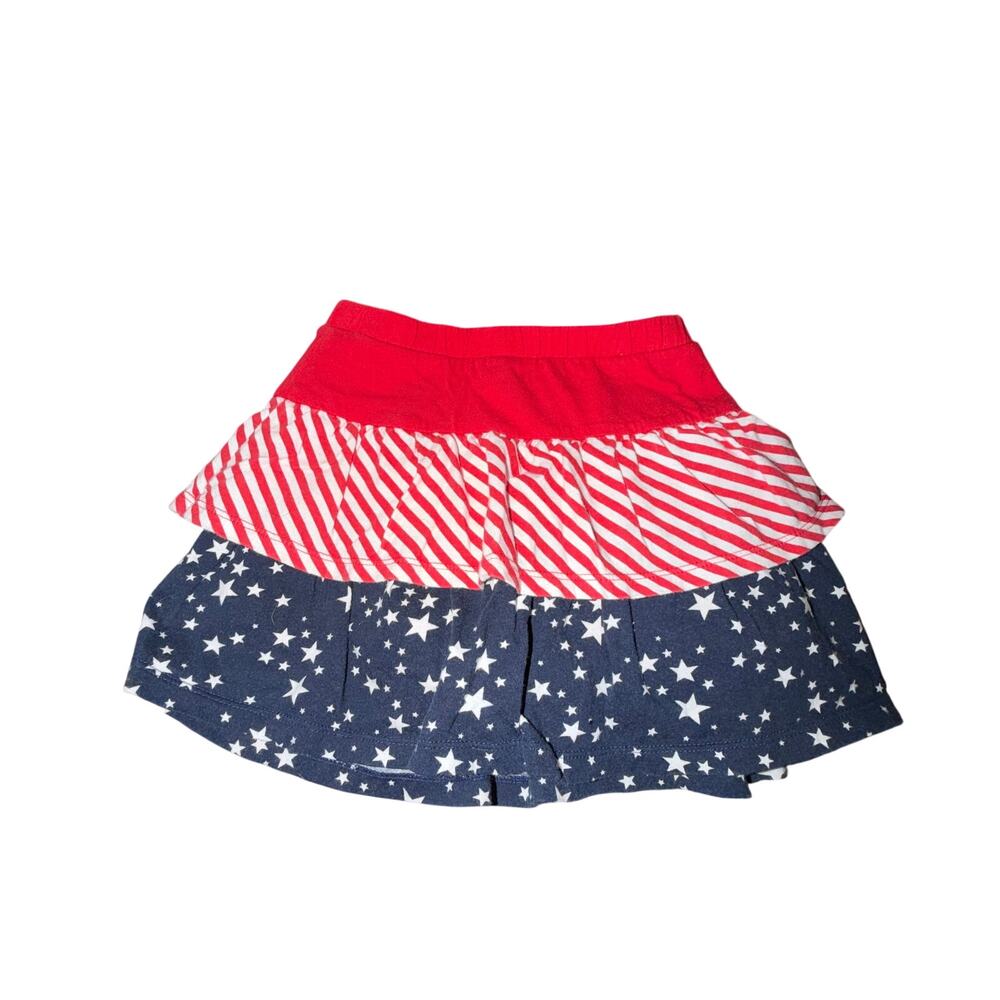 Jumping Beans Cartwheel Scooter Skort Girl's Size 5 Red White Blue Stars Stripes